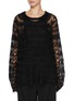 Main View - Click To Enlarge - Y'S - Distressed Open Knit Sweater