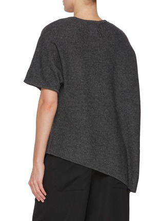 Back View - Click To Enlarge - Y'S - Asymmetrical Knit Top