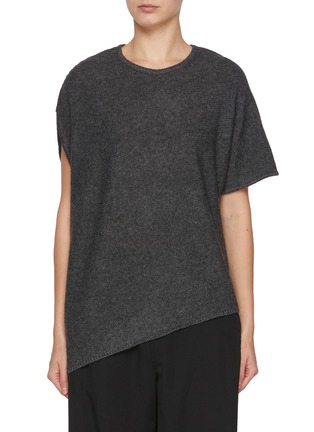 Main View - Click To Enlarge - Y'S - Asymmetrical Knit Top