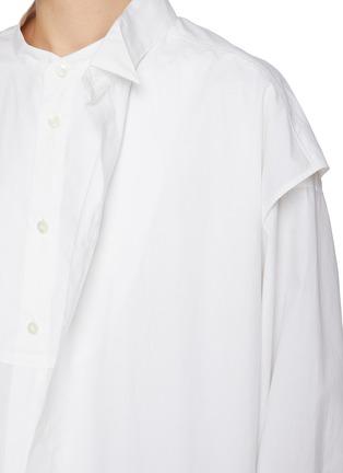  - Y'S - Panelled Double Cotton Blouse