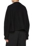 Back View - Click To Enlarge - Y'S - Contrast Yarn Wool Cotton Knit Short Jacket