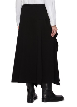 Back View - Click To Enlarge - Y'S - Asymmetrical Gusset Jersey Skirt