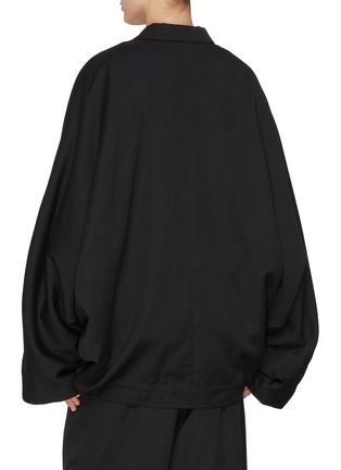 Back View - Click To Enlarge - Y'S - Tailored Dolman Sleeve Wool Jacket