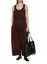 Figure View - Click To Enlarge - Y'S - Oversized Cotton Jumpsuit