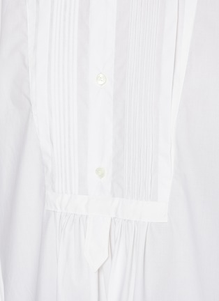 - Y'S - Pin Tuck Cotton Blouse