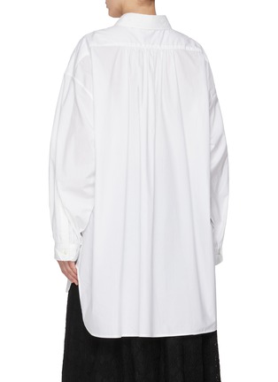Back View - Click To Enlarge - Y'S - Pin Tuck Cotton Blouse