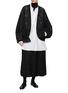 Figure View - Click To Enlarge - Y'S - Pin Tuck Cotton Blouse