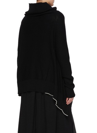 Back View - Click To Enlarge - Y'S - Side Drape Cardigan