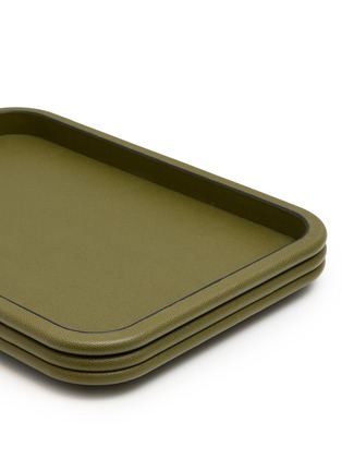 Detail View - Click To Enlarge - GIOBAGNARA - Scala Medium Rectangular Tray — Olive Green