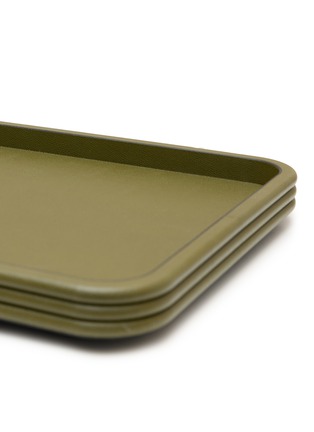 Detail View - Click To Enlarge - GIOBAGNARA - Scala Large Rectangular Tray — Olive Green