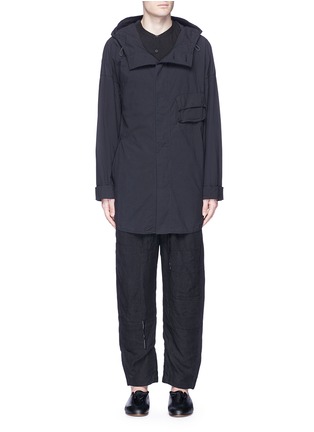 Main View - Click To Enlarge - ZIGGY CHEN - Hooded cotton shirt jacket