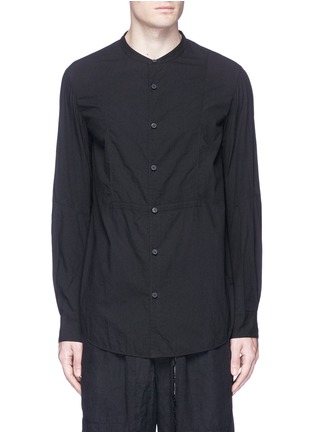 Main View - Click To Enlarge - ZIGGY CHEN - Mandarin collar bib front shirt