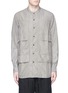 Main View - Click To Enlarge - ZIGGY CHEN - Vest overlay cotton-silk shirt