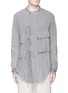 Main View - Click To Enlarge - ZIGGY CHEN - Houndstooth tie front shirt