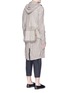 Back View - Click To Enlarge - ZIGGY CHEN - Vest overlay hooded parka