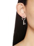 Back View - Click To Enlarge - ANN DEMEULEMEESTER - Foka Key Silver Earrings