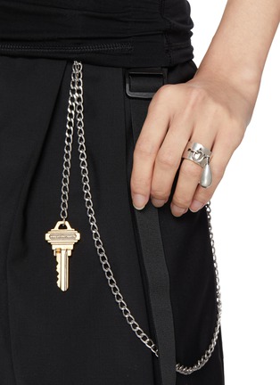 Front View - Click To Enlarge - ANN DEMEULEMEESTER - Aurelie Silver Lockring