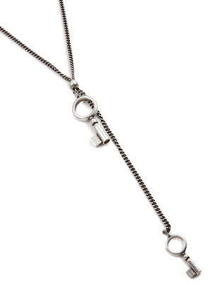 Detail View - Click To Enlarge - ANN DEMEULEMEESTER - Pama Keys Silver Necklace