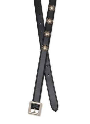 Detail View - Click To Enlarge - ANN DEMEULEMEESTER - Luen Stud Oily Calf Leather Belt