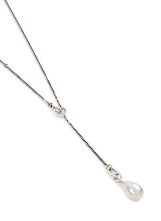 Detail View - Click To Enlarge - ANN DEMEULEMEESTER - Tinne Silver Pearl Necklace