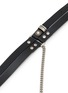 Detail View - Click To Enlarge - ANN DEMEULEMEESTER - Reka Double Strap Stud Oily Calf Leather Belt