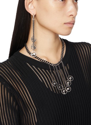 Figure View - Click To Enlarge - ANN DEMEULEMEESTER - Tala Coin Signet Silver Necklace