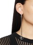 Back View - Click To Enlarge - ANN DEMEULEMEESTER - Ebby Coin Signet Silver Earrings