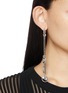 Front View - Click To Enlarge - ANN DEMEULEMEESTER - Ebby Coin Signet Silver Earrings