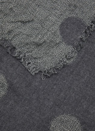 Detail View - Click To Enlarge - YS ACCESSORIES - Reversible Polka Dot Wool Scarf