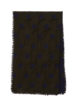 Main View - Click To Enlarge - YS ACCESSORIES - Reversible Polka Dot Wool Scarf
