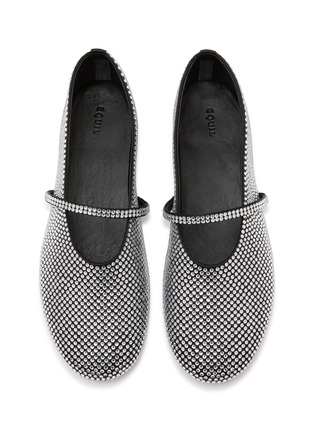 Detail View - Click To Enlarge - EQUIL - Vienna Satin Rhinestone Mary Jane Flats