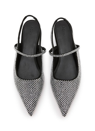 Detail View - Click To Enlarge - EQUIL - Glasglow Suede Rhinestone Slingback Flats