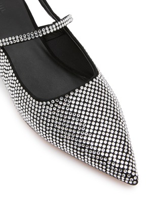 Detail View - Click To Enlarge - EQUIL - Glasglow Suede Rhinestone Slingback Flats