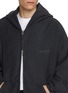  - ALEXANDERWANG - Logo Zip Up Cotton Fleece Hoodie