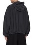 Back View - Click To Enlarge - ALEXANDERWANG - Logo Zip Up Cotton Fleece Hoodie
