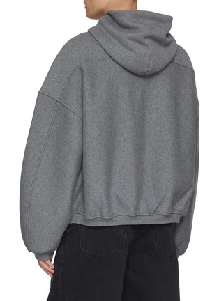 Back View - Click To Enlarge - ALEXANDERWANG - Star Puff Logo Oversized Hoodie
