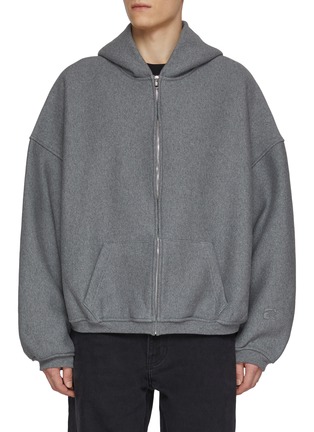 Main View - Click To Enlarge - ALEXANDERWANG - Star Puff Logo Oversized Hoodie