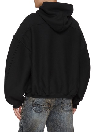 Back View - Click To Enlarge - ALEXANDERWANG - Star Puff Logo Oversized Hoodie