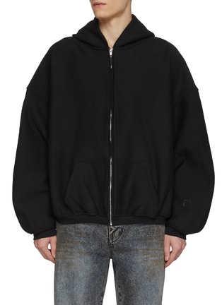 Main View - Click To Enlarge - ALEXANDERWANG - Star Puff Logo Oversized Hoodie