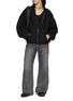 Figure View - Click To Enlarge - ALEXANDERWANG - Star Puff Logo Oversized Hoodie