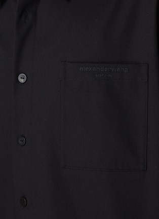  - ALEXANDERWANG - Boxy Cropped Cotton Shirt