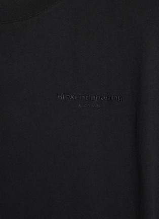  - ALEXANDERWANG - Logo Embroidered Cotton T-Shirt