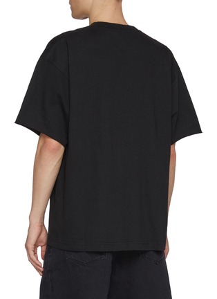 Back View - Click To Enlarge - ALEXANDERWANG - Logo Embroidered Cotton T-Shirt