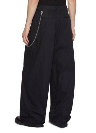 Back View - Click To Enlarge - ALEXANDERWANG - Chain Detail Tailored Cotton Pants