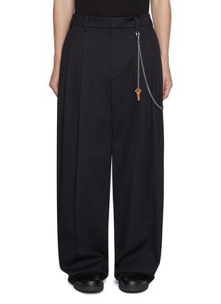 Main View - Click To Enlarge - ALEXANDERWANG - Chain Detail Tailored Cotton Pants