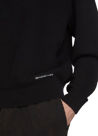  - ALEXANDERWANG - Long Sleeve Logo Knit Polo Sweatshirt