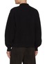 Back View - Click To Enlarge - ALEXANDERWANG - Long Sleeve Logo Knit Polo Sweatshirt