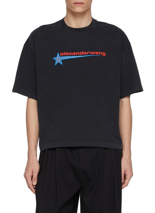 Main View - Click To Enlarge - ALEXANDERWANG - Star Logo Cotton Jersey T-Shirt