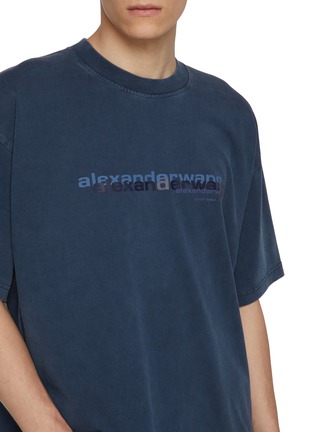  - ALEXANDERWANG - Oversized Logo Print Cotton T-Shirt
