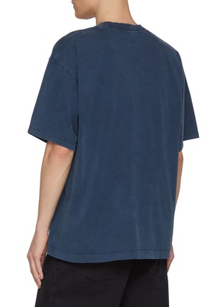 Back View - Click To Enlarge - ALEXANDERWANG - Oversized Logo Print Cotton T-Shirt